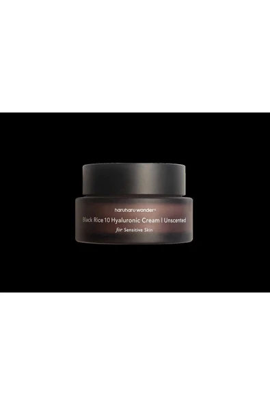 Black Rice 10 Hyaluronic Cream Unscented Hassas Ciltler için Kokusuz