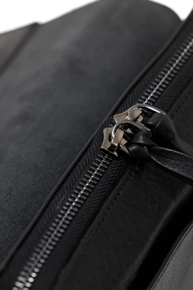 Erkek Hakiki Deri Portföy Çanta Siyah 116516 - Resim 4