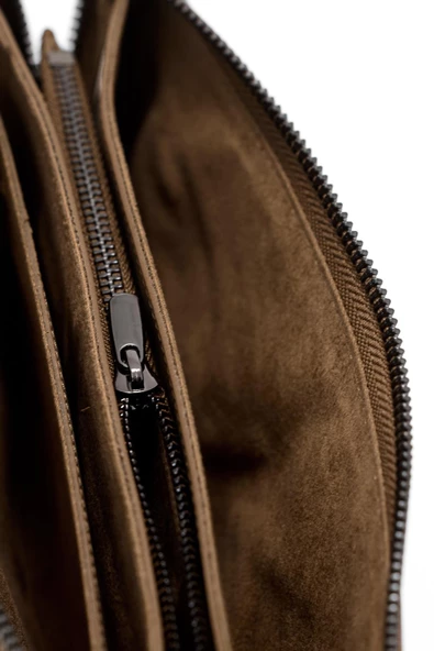 Erkek Hakiki Deri Portföy Çanta Taba 116517 - 6