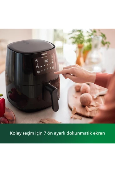 PHİLİPS 3000 Serisi Airfryer, 0.8Kg, 4.1L Kapasite, Siyah, Hd9243/90 - 4