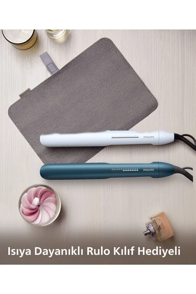 Philips Saç Düzleştirici Bhs732/00,Bukle Özelliği,Argan Yağı Katkılı,Uv Koruması,Kılıf Hediyeli - 3