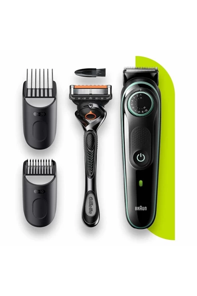 Braun Bt 3341 Ayarlanabilir Taraklı Saç & Sakal Şekillendirici + Gillette Hediye