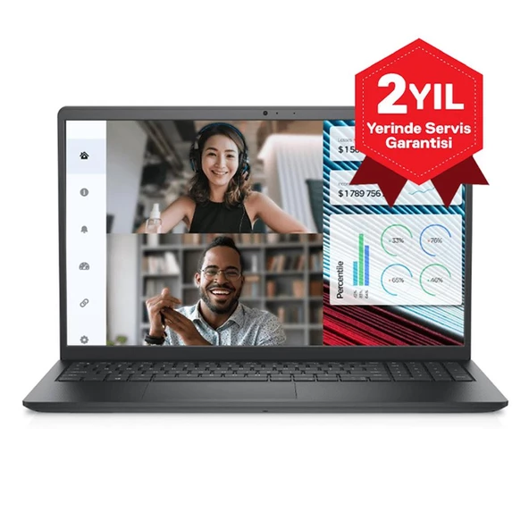 Dell Vostro 3520 N3001PVNB3520U Intel Core i3 1215U 8GB RAM 512GB SSD 15.6" 120Hz FHD Ubuntu Dizüstü Bilgisayar