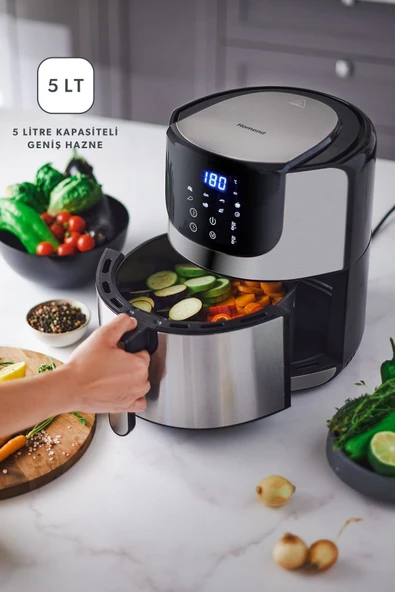 HOMEND Airfryday 2502h 8 Farklı Program, Dokunmatik Ekran, 5l Airfryer