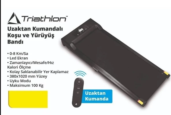Triathlon T203 Uzaktan Kumandalı Koşu Bandı - 2