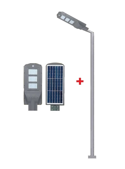 SOLAR AYDINLATMA LAMBASI 90W + 3M. LAMBA DİREĞİ