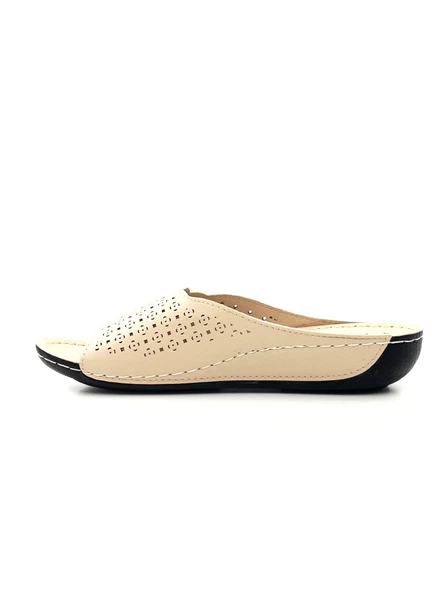 Bento 16007 Kalın Lazer İşlemeli Anatomik Günlük Terlik - 4