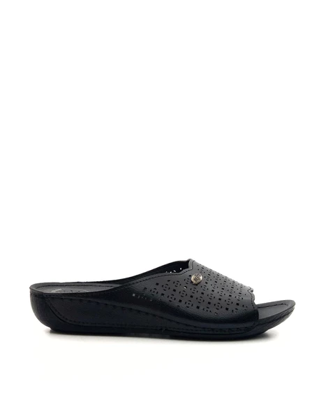 Bento 16007 Kalın Lazer İşlemeli Anatomik Günlük Terlik - 5