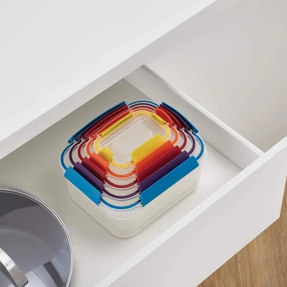 Joseph Joseph 81081 Nest Lock 5 Parça Saklama Kabı Seti - Çok Renkli - 6