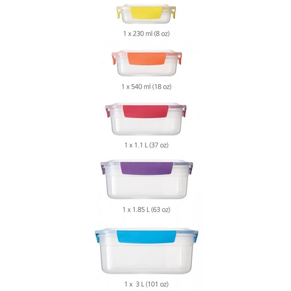 Joseph Joseph 81081 Nest Lock 5 Parça Saklama Kabı Seti - Çok Renkli - 2