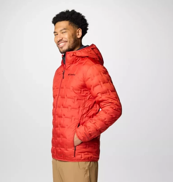 Columbia Delta Ridge Down Hooded Erkek Kaz Tüyü Mont WO6610 - 5