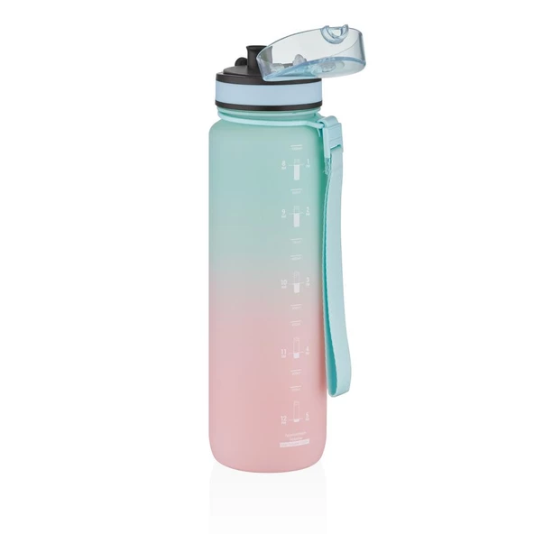 Vagonlife Uzspace 3038 1000ml Mint Yeşili-Pembe Tritan Matara - Resim 2