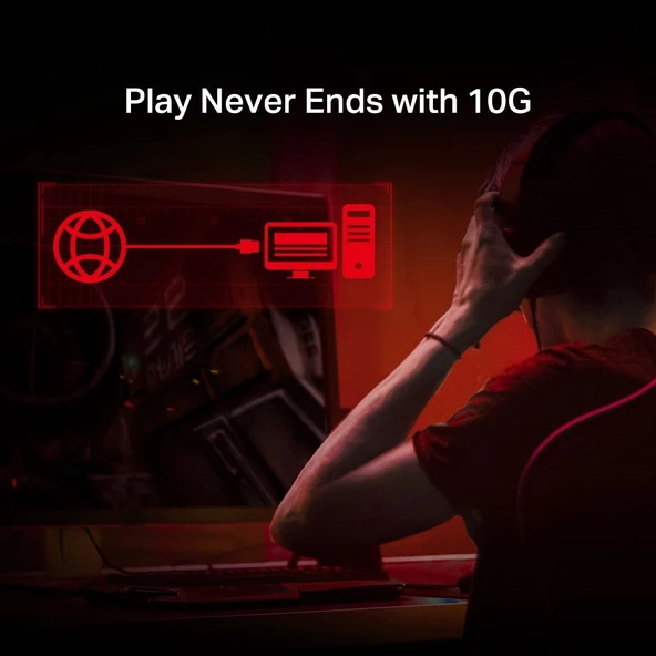 Tp-link TX401 10 gigabit PCI Express network adapt adaptör (3yıl üretici garantili) - Resim 4