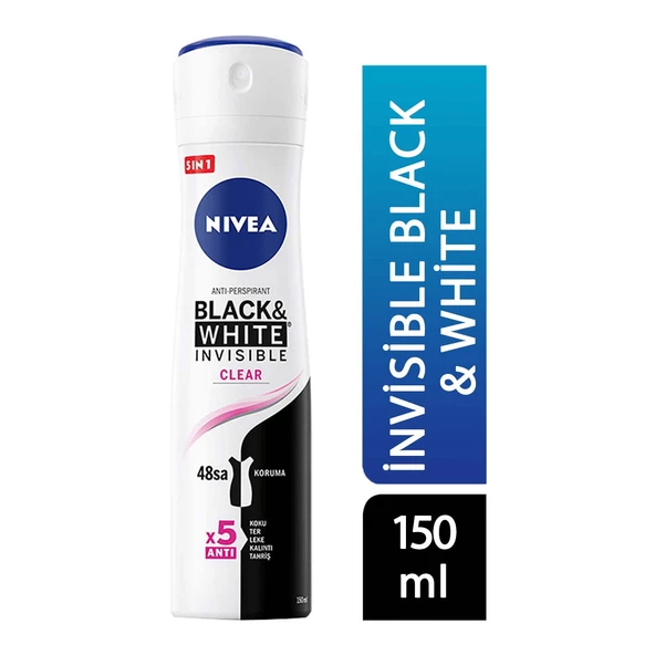 Nivea Deodorant 150 ml Kadın İnvisible Black & White