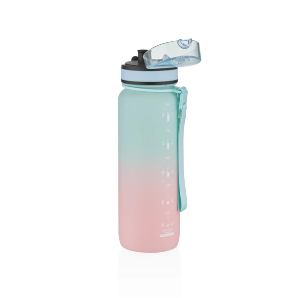 Vagonlife Uzspace 3053 800ml Mint Yeşili-Pembe Tritan Matara - Resim 2