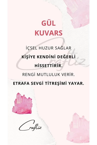 Gül Kuvars Bilezik - 3