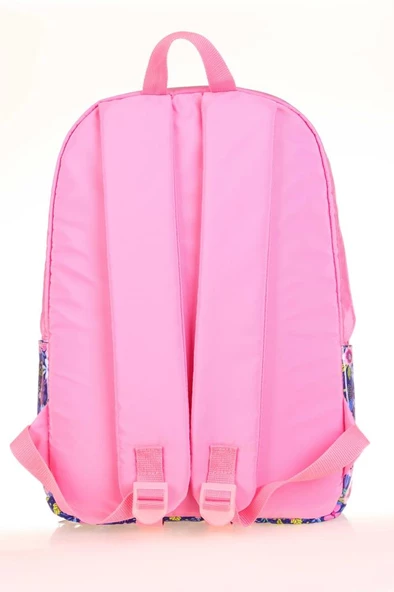 Kaukko Soft Floral Sırt Çantası (pınk) - Resim 3