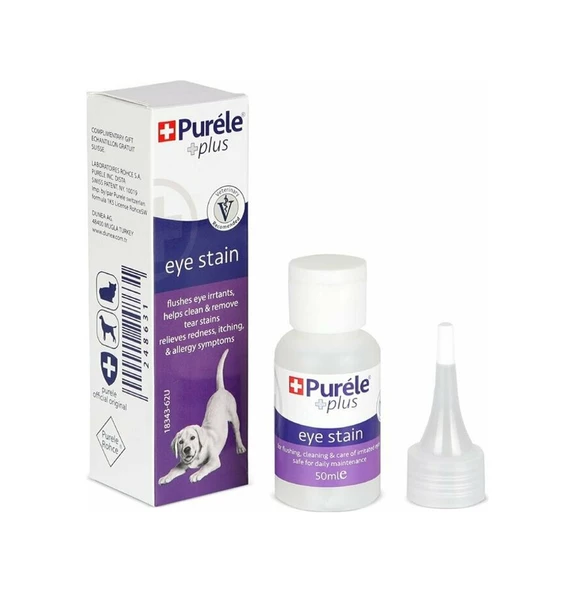 Purele Tearstain Kedi Köpek Gözyaşı Lekesi Temizleme Spreyi 50 ML