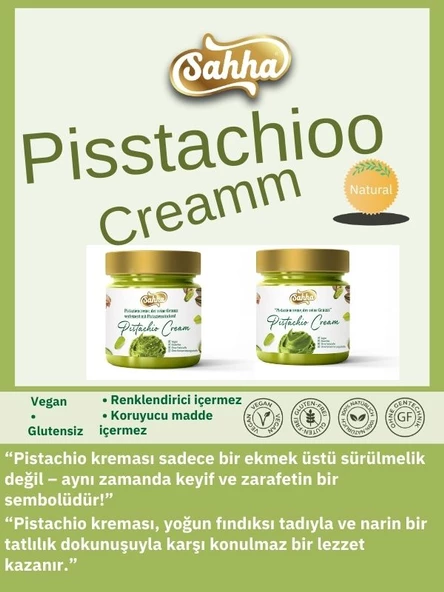 Sahha Antepfıstık kreması (Pisstachioo cream) 200 gr - 2