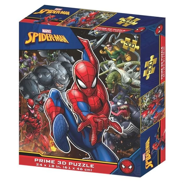 NECO PRIME 3D PUZ 500 PRC 32552 SPIDERMAN NECPRM32552