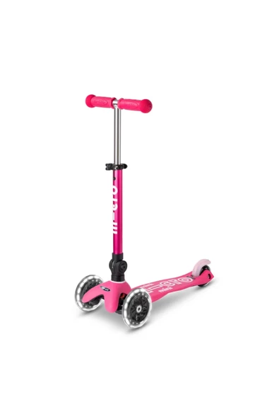 MICRO SCOOTER MINI MICRO DELUXE LED FOLDABLE PINK MMD197