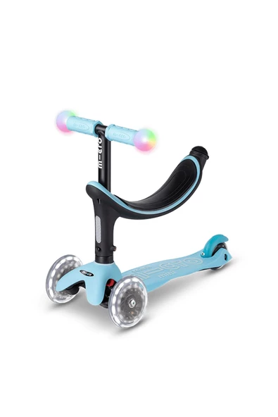 MICRO SCOOTER MINI MICRO 2GROW DELUXE MAGIC LED BLUE MMD358-4