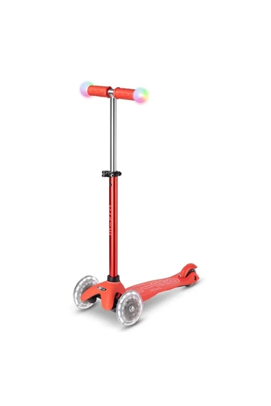 MICRO SCOOTER MINI MICRO 2GROW DELUXE MAGIC LED RED MMD356-4