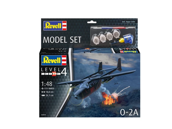 REVELL MODEL SET 63819 O-2A SKYMASTER Uçak REV63819