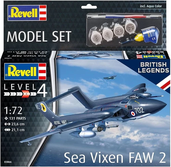 REVELL MODEL SET 63866 SEA VIXEN Savaş Uçağı REV63866