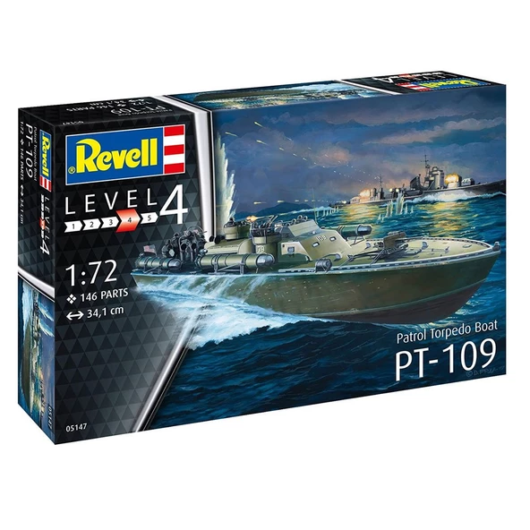 REVELL MODEL SET 65147 PATROL TORPEDO BOAT PT-109 Savaş Gemisi REV65147