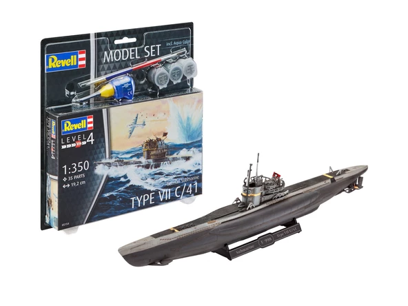 REVELL MODEL SET 65154 GERMAN SUBMARINE Denizaltı REV65154