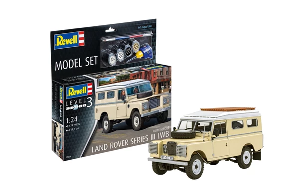 REVELL MODEL SET CAR 67056 LAND ROVER SERIES III LWB