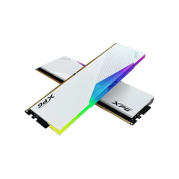 XPG 64GB (2X 32GB) DDR5 6400MHZ CL32 RGB DUAL KIT PC RAM LANCER BEYAZ AX5U6400C3232G-DCLARWH - 1