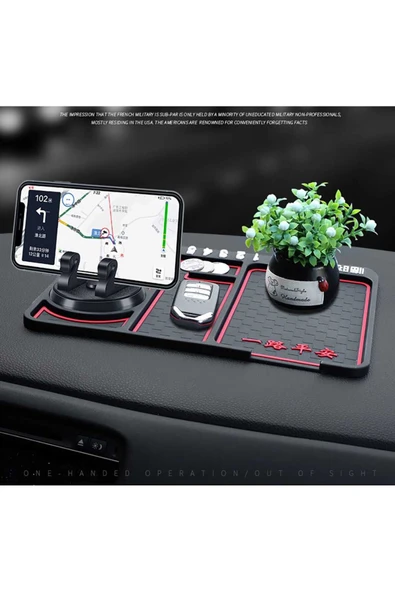 Araç Içi Kaydırmaz Torpido Organizeri Sihirli Ped  Telefon tutucu Torpido Kaydırmaz Ped - 4