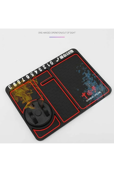 Araç Içi Kaydırmaz Torpido Organizeri Sihirli Ped  Telefon tutucu Torpido Kaydırmaz Ped - 6