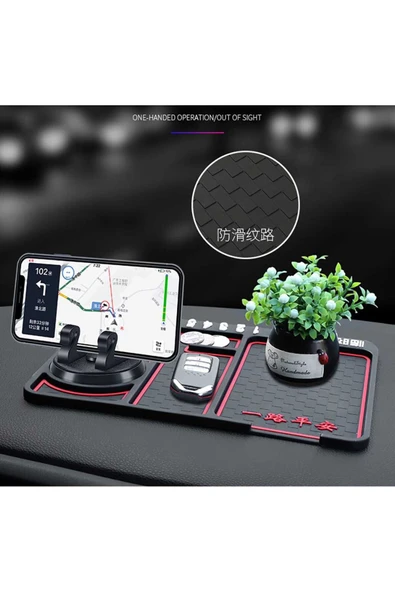 Araç Içi Kaydırmaz Torpido Organizeri Sihirli Ped  Telefon tutucu Torpido Kaydırmaz Ped - 2