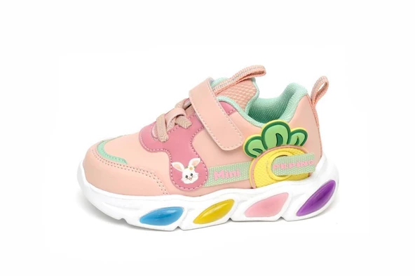 PEPİNO 1802 HAFİF CIRTLI IŞIKLI İTHAL BEBE SPOR AYAKKABI - 5