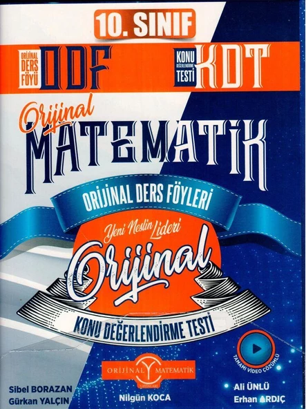 10. Sınıf Matematik ODF KDT Seti Orijinal Yayınları