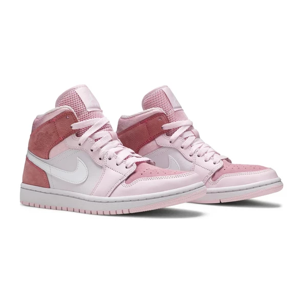 Air Jordan 1 Mid Digital Pink - Resim 3