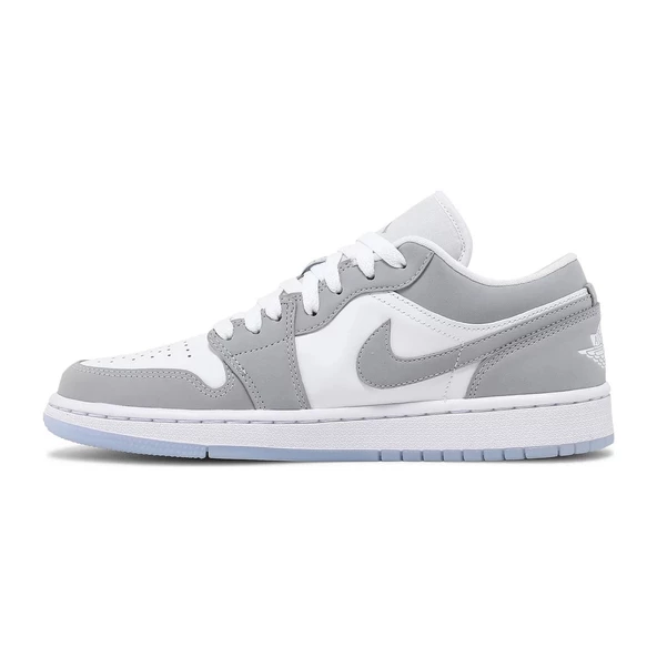 Air Jordan 1 Low White Wolf Grey - Resim 2