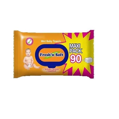 Fresh'n Soft 90 Yaprak Islak Mendil