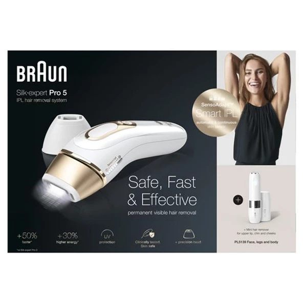Braun Silk Expert Pro 5 PL5159 400.000 Atımlı, 2 Başlıklı Yeni Nesil IPL + FS1000 + Tasarım Çanta - 2