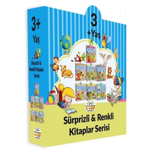 Sürprizli Renkli Kitaplar - 7 Kitap Set (3+Yaş)