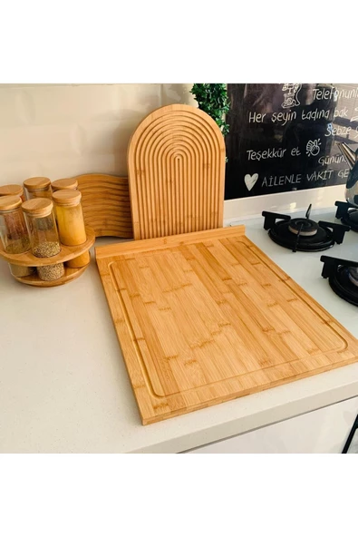 Master Chef Tarzı Mega Boy Tezgah Üstü Hamur Açma Ve Kesme Panosu 53x46 Cm - 5