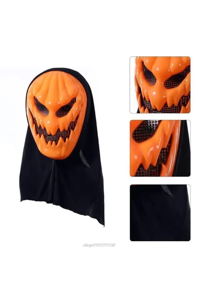 BAMM Balkabağı Ghostface Cosplay Halloween Cadılar Bayramı Maske - 5