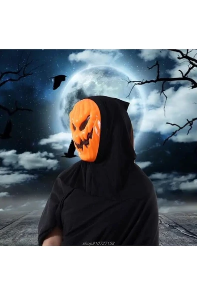 BAMM Balkabağı Ghostface Cosplay Halloween Cadılar Bayramı Maske - 6