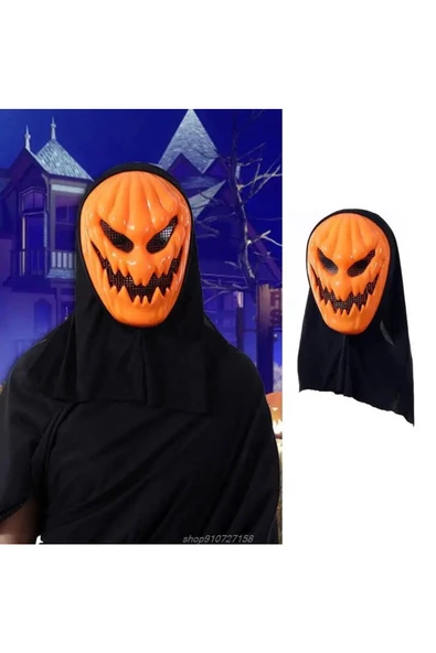BAMM Balkabağı Ghostface Cosplay Halloween Cadılar Bayramı Maske - 4