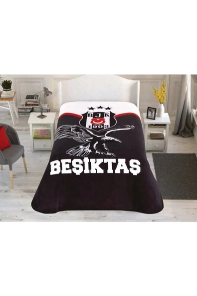 Taç Beşiktaş Şampiyon Kartal Lisanslı Battaniye