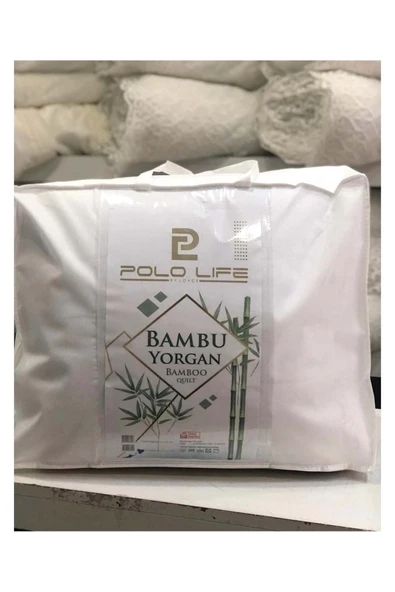 polo life %60 Bambu %40 Fiber Dolgulu Tek Kişilik Bamboo Yorgan (155X215)