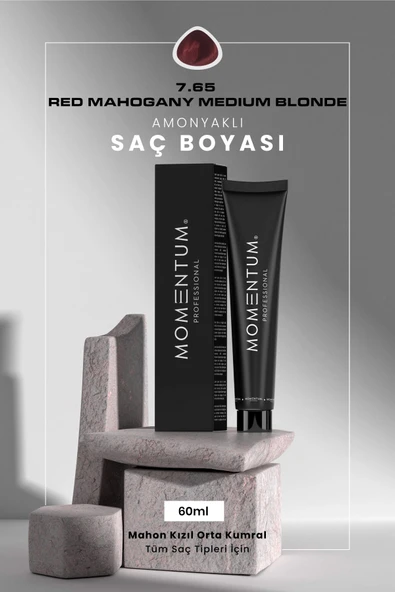 Momentum Saç Boyası Red Mahogany Medium Blonde 7.65 60 ml